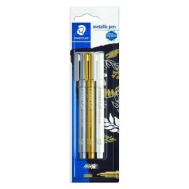 Marcador T.Opaca No Perm. Staedtler 8323 Metalico Blister De 3 (Blanco, Oro Y Plata) Precio: 5.59000035. SKU: B14DARGKN6