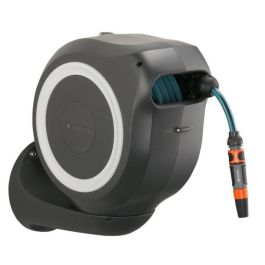 Gardena Enrollador de manguera automático de pared RollUp M 20m 11mm, rebobinado automático, anti-torsión, kit listo para usar, borde blanco Precio: 189.4999997. SKU: S7103998