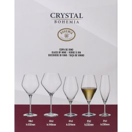 Bohemia Set de 6 Copas de Vino de Cristal Colección Galaxia, 510 cc (4 Cajas)