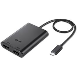 Adaptador DisplayPort a HDMI i-Tec C31DUAL4KHDMI Negro 4K Ultra HD