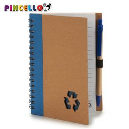 Libreta de cartón reciclado con boli 16x12 cm - Pincello (24 Unidades) Libreta de cartón reciclado con boli 16x12 cm - Pincello (24 Unidades)