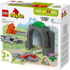 Lego Duplo 10425 Set de Expansión Túnel y Vías Ferroviarias para niños +2 años, con 10 tramos de vía y cambio de agujas