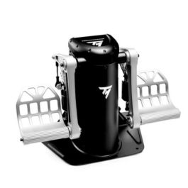 Thrustmaster TPR Rudder Negro, Plata - Simulador de Vuelo Analógico para PC, Referencia 2960809