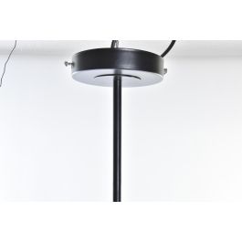 DKD Home Decor Lámpara de Techo Urban Metal y Cristal Negro Blanco 2 Bombillas E27 Largo 20cm Ancho 64cm Alto 120cm