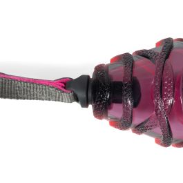 Gloria Honda Juguete Pelota Rugby para Perros Play and Run Sonido On/Off TPR Gris-Rosa Talla L 13.7 cm