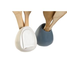 Bote Utensilios Basicos DKD Home Decor Azul Blanco 1 x 30 x 6 cm Set de 5 (2 Unidades) Bote Utensilios Basicos DKD Home Decor Azul Blanco 1 x 30 x 6 cm Set de 5 (2 Unidades)