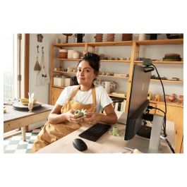 HP Ratón Inalámbrico Recargable 710, Ambidextro, RF Wireless + Bluetooth, 3000 DPI, 7 Botones, Negro