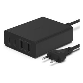 Belkin WCH010VFBK Cargador USB-C de 108W con 2 Puertos USB-C y 2 Puertos USB-A para Múltiples Dispositivos Precio: 57.49999981. SKU: B193MXENZ4
