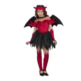 Disfraz diablesa tocado, alas, vestido con cola, guantes y calientapiernas talla 7-9 y Disfraz diablesa tocado, alas, vestido con cola, guantes y calientapiernas talla 7-9 y