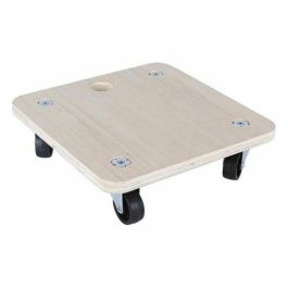 Base de Madera con Ruedas Bricotech 58764 (30 x 30 x 8 cm) Madera 30 x 30 x 8 cm 1,8 mm