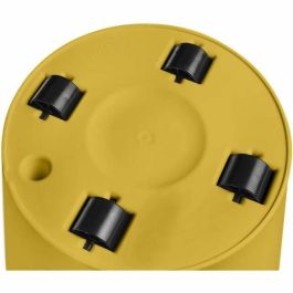 Elho ELH8711904494667 Maceta Redonda Loft Urban de Plástico con Ruedas Ø50 cm