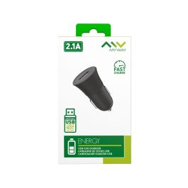 myway cargador coche USB 2.1A negro