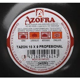 Azofra Bowl Desayuno Negro Mate 15 x 9 cm con Pie (20 Unidades)