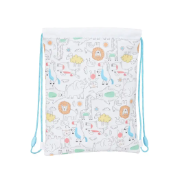 Bolsa Mochila con Cuerdas Safta Zoo Beige 26 x 34 x 1 cm