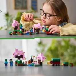 LEGO Minecraft 21260 Jardín de Cerezos en Flor - Minifiguras de Videojuegos