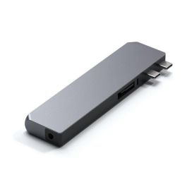 Satechi Pro Hub Max para MacBook Pro con USB-C PD 96W, HDMI 4K 60Hz, Gigabit Ethernet, USB-A 3.0, SD/MicroSD, USB-C Data, Audio 3.5mm