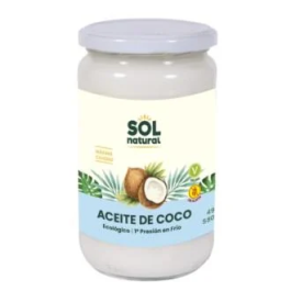 SOLNATURAL Aceite de Coco Virgen 580Ml Bio Primera Presión en Frío Alimento Vegano Sin Gluten Precio: 14.8900004. SKU: B1H4DH47DJ