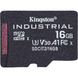 Kingston Tarjeta de Memoria Industrial microSDHC 16 GB Clase U3 V30 A1 hasta 100 MB/s Lectura