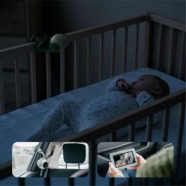 Babymoov Cámara HD Adicional Vigilabebés con Vídeo YOO Go+ - Batería Recargable de Larga Duración - Base para Cámara Incluida