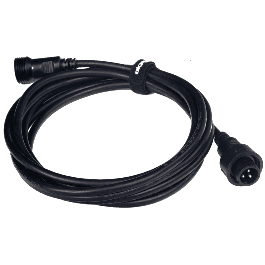 Algamlight Cable DMX IP65 3m con Conectores XLR Macho y Hembra, Color Negro