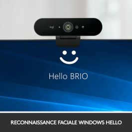 Logitech 960-001194 Webcam Brio Stream 4K HD Enfoque Automático HDR Micrófonos Cancelación Ruido Windows Hello