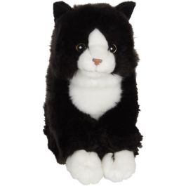 Peluche - Gipsy Toys - Gato Mimiz - 28cm - Negro/Blanco