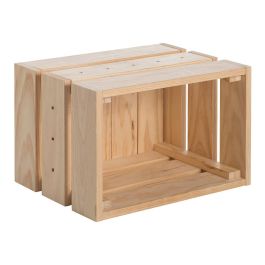 Caja de pino macizo home box sin barniz 38,4x25,6x28cm astigarraga