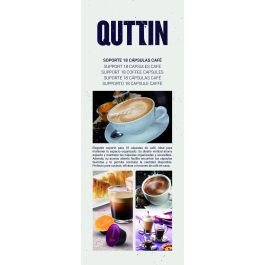 Quttin Soporte para 18 Cápsulas de Café, Color Negro - Organizador de 11.5x33 cm (12 Unidades)