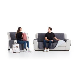 Cubre sofa reversible gris/gris claro 2 plazas plus belmarti