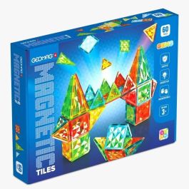 Geomag GEO7640122241030 Fichas magnéticas Gemas - 60 piezas con efecto cristal - A partir de 3 años