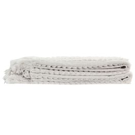 DKD Home Decor 2c25 Manta de Sofá de Punto Poliéster Chenilla Crudo 170x130 cm, 360 gsm (Paquete de 2)