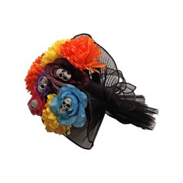 Decoración para Halloween 22 x 22 x 25 cm Blanco Rojo Mexicana Calaveras Día de los muertos Precio: 6.95000042. SKU: B16D2GADP4