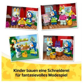 LEGO Animal Crossing Tienda Ropa Hermanas Manitas 77055 Set de Construcción para Niños y Niñas +6 Años con Minifiguras de Pili y Ariel