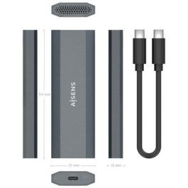 AISENS - CAJA EXTERNA M.2 (NGFF) ASM2-029GR NVMe A USB3.2 GEN2, GRIS AISENS - CAJA EXTERNA M.2 (NGFF) ASM2-029GR NVMe A USB3.2 GEN2, GRIS