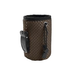 Hunter Bolsa Portapremios Hilo Basic Marrón para Perros, Entrenar y Guardar Snacks, Malla 3D con Clip Cinturón y Cordón