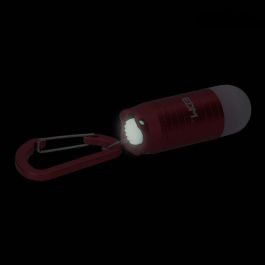 Edm Linterna Llavero con Mosquetón LED 0.5W 40LM 8000K, Aluminio, Resistente a Salpicaduras, 1-1.5H Autonomía, Pilas Incluidas, Colores Surtidos