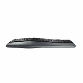 Cherry KC 4500 ERGO Teclado Ergonómico USB Español con Reposamanos Viscoelástico, Pies Ajustables y Teclas Multimedia