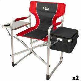 Silla Plegable para Camping Aktive Gris Rojo 61 x 92 x 52 cm (2 Unidades) Precio: 117.49999998. SKU: B1J53CL7Y5