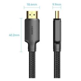 Vention ALLBF Cable HDMI 2.0 4K a 60Hz Macho-Macho, 1m Negro, trenzado algodón, para PS5/4, Switch, TV y Monitores Vention ALLBF Cable HDMI 2.0 4K a 60Hz Macho-Macho, 1m Negro, trenzado algodón, para PS5/4, Switch, TV y Monitores