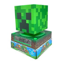 KIDS LICENSING Lámpara 3D Minecraft con Despertador (21,4x13x13cm)