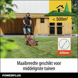 PowerPlus Dual Power POWDPGLWS2 Cegador de césped 40V, 420mm Ø, batería y cargador incluidos