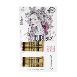 Eurostil Cabello caja de clips doble onda bronze 24un Precio: 2.98999954. SKU: SLC-93924