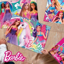 Set de 4 Puzzles Barbie MaxiFloor 192 Piezas 35 x 1,5 x 25 cm