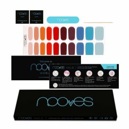 Nooves #melody Láminas de Uñas de Gel Premium Autoadhesivas Precocidas para Manicura Profesional y Larga Duración, 20 Unidades