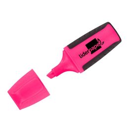 Rotulador Liderpapel Mini Fluorescente Rosa 12 unidades