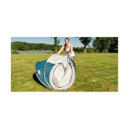 Coleman Galiano 4 FastPitch Pop Up - Tienda desplegable para 4 personas, Impermeable, Resistente a la intemperie, Color Verde y Gris