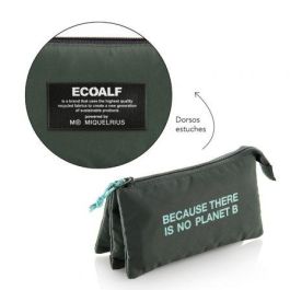 Estuche Portatodo Triple Miquel Rius EcoAlf Because There Is No Planet B 16174/ 220 x 115 x 20 mm/ Verde Estuche Portatodo Triple Miquel Rius EcoAlf Because There Is No Planet B 16174/ 220 x 115 x 20 mm/ Verde
