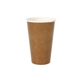 Set de Vasos Algon Desechables papel kraft 6 Piezas 450 ml (16 Unidades)