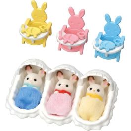 Sylvanian Families 5532 Habitación de los Trillizos: Set Completo con Cuna para 3 Bebés, Sillitas, Mantitas, Platos y Cucharas Sylvanian Families 5532 Habitación de los Trillizos: Set Completo con Cuna para 3 Bebés, Sillitas, Mantitas, Platos y Cucharas