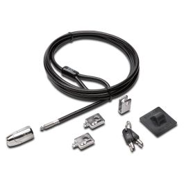 Kensington Kit de Candado para Ordenador de Sobremesa y Periféricos 2.0, Cable de 2,44 m, Negro/Plata Precio: 65.49999951. SKU: S55101244